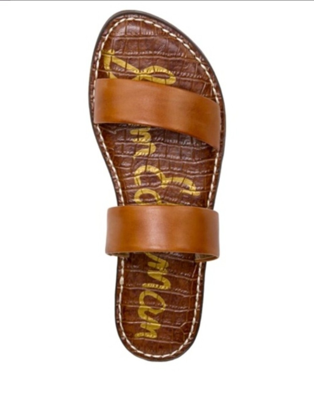 Sam Edelman Gala Double-Strap Slide Sandal in Tan Size 6